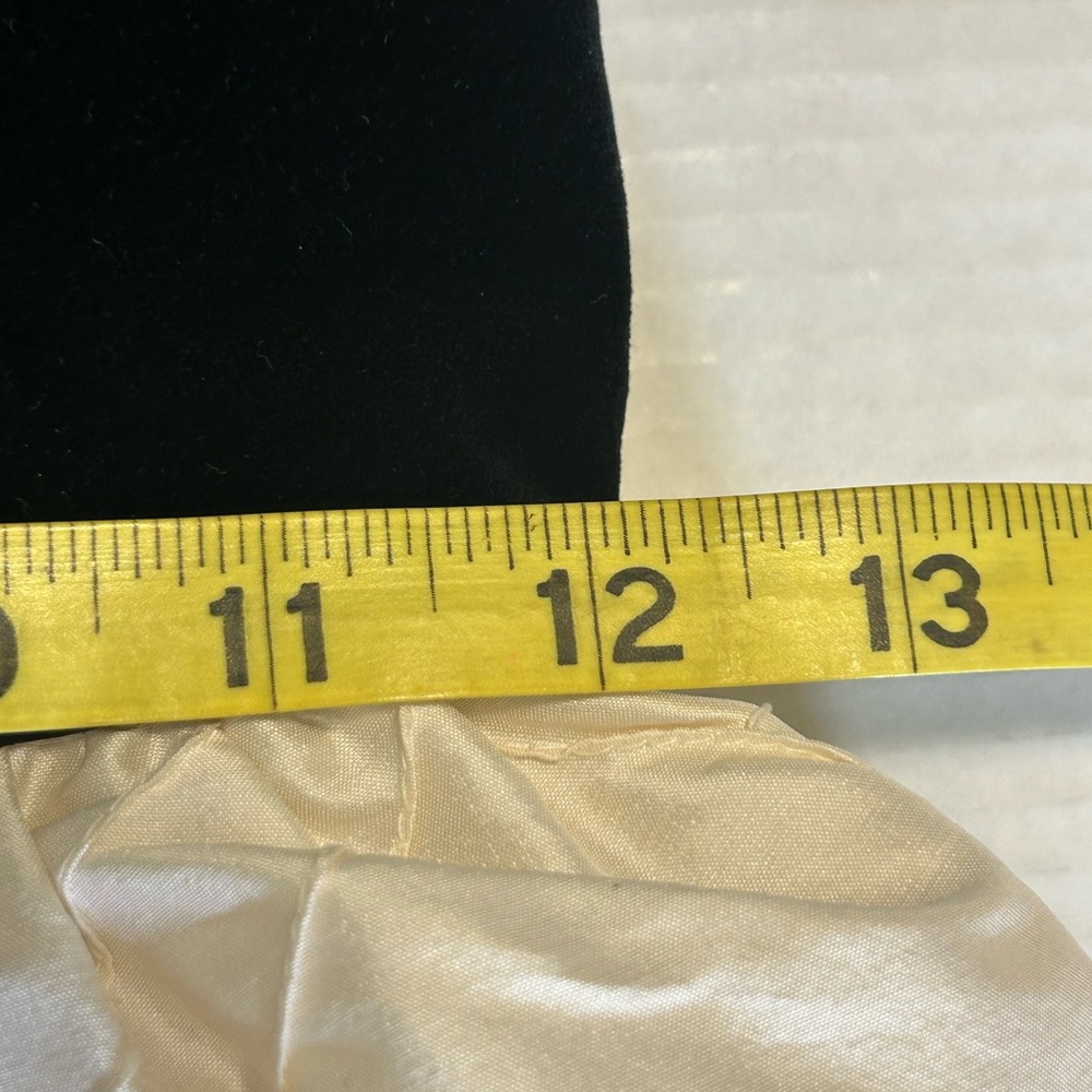 Susanne Lively Black velvet white taffeta Dress 8 - Picture 7 of 8